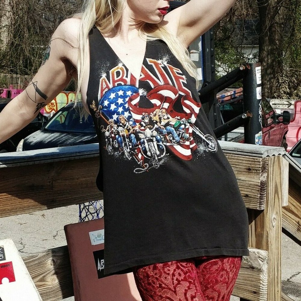 VINTAGE A.B.A.T.E CUSTOM CUT T-SHIRT